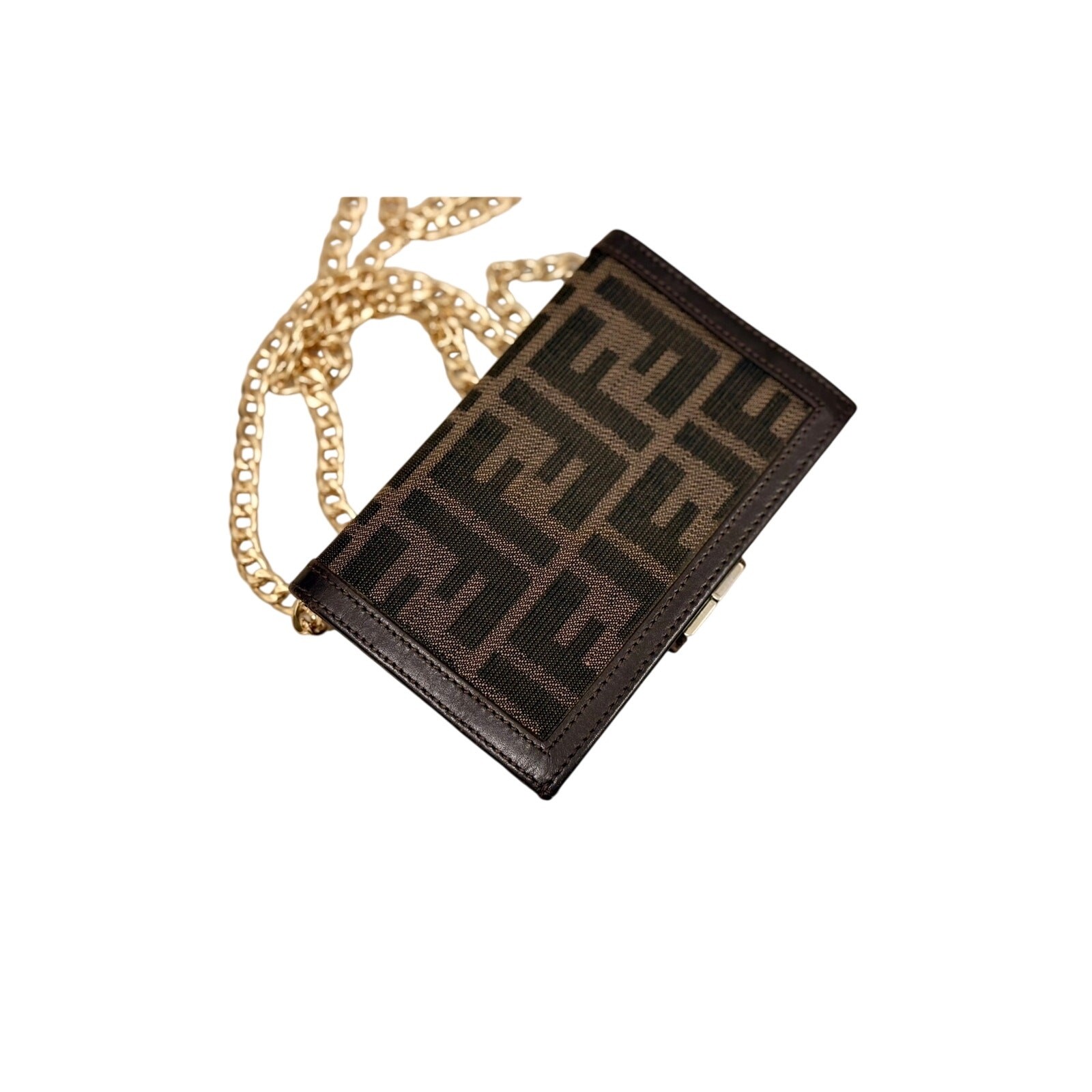 Fendi Vtg Zucca Monogram Kiss-Lock Wallet|Bag VESTIAIRE COA Included