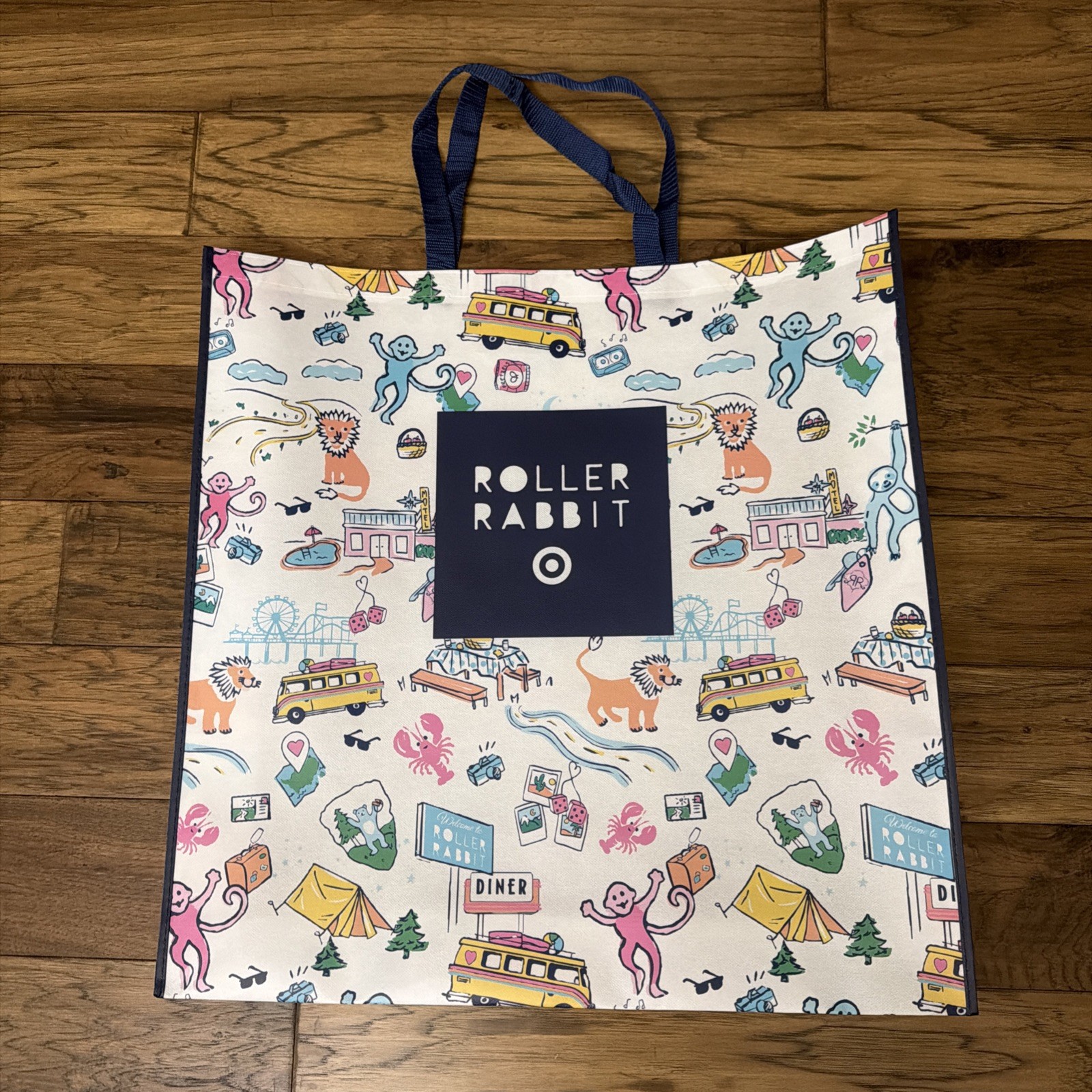 Roller Rabbit x Target Exclusive Shopping Bag 💙🩷💚
