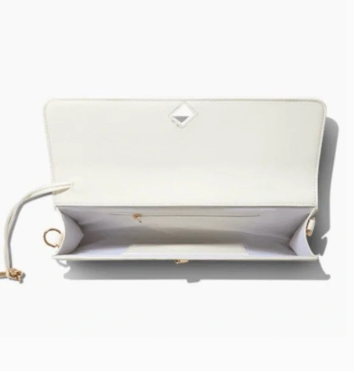 Few Moda East West Clutch with Crossbody Strap (Cream)