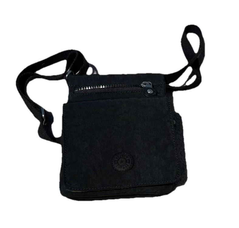 Kipling Black Small Crossbody Bag Zip Closure Outer Pockets 6 x 7 travel