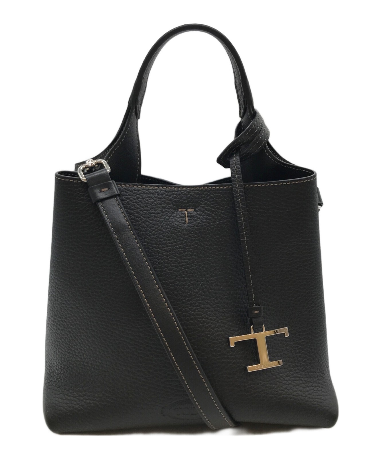 Tod’s 2-Way XBWAPAA9100QNKB999 Leather Black Shoulder Bag #TFB2013