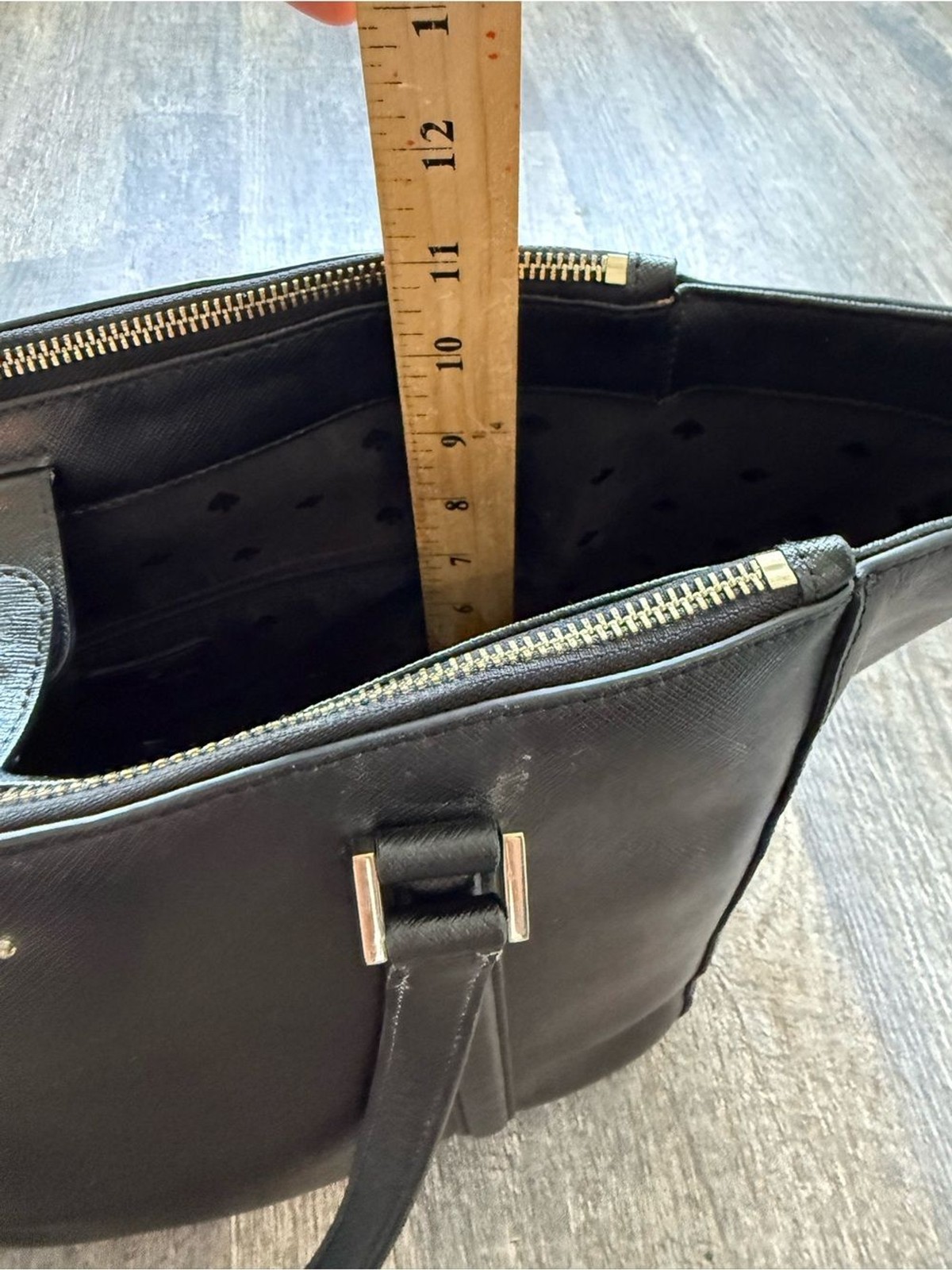 kate spade black saffiano leather satchel