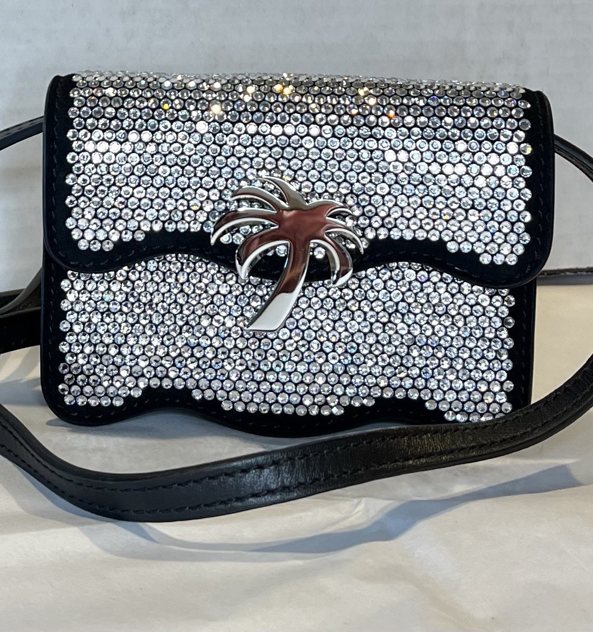 Palm Angels Crystal Palm Beach Micro Party Bag/ Beautiful