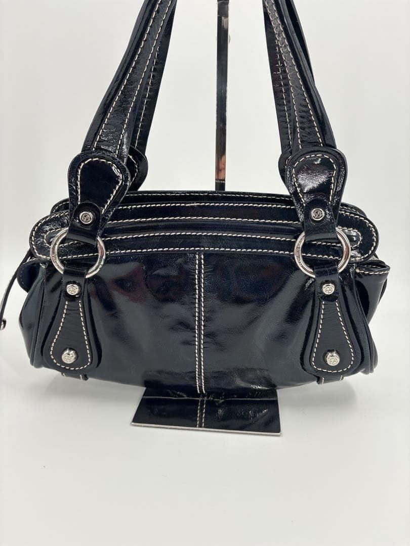 Excellent condition FRANCESCO BIASIA Handbag Enamel y2k1127