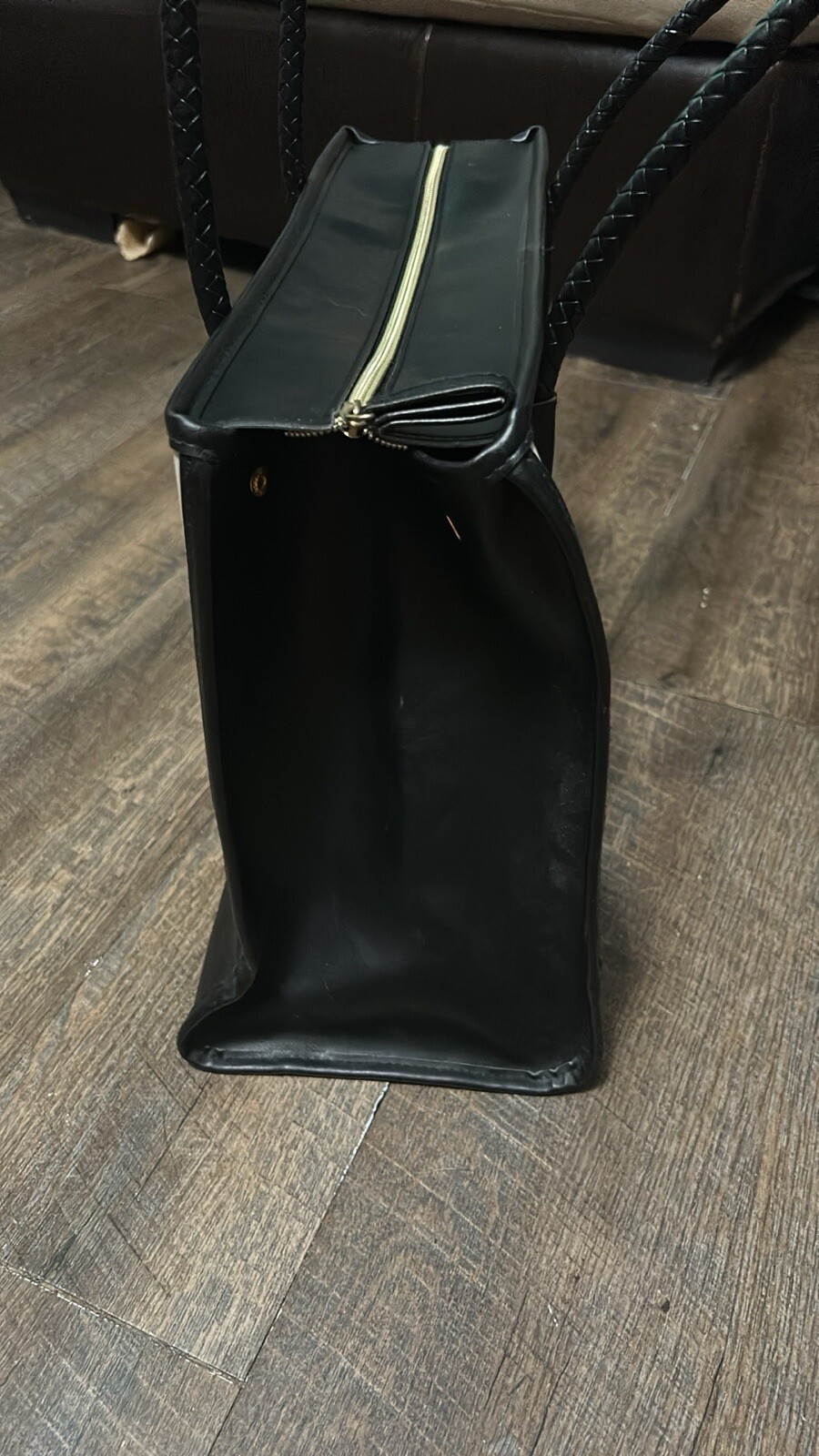 TANGER OUTLETS LARGE TOTE Purse Bag BLACK AND TAN – NEW No Tags