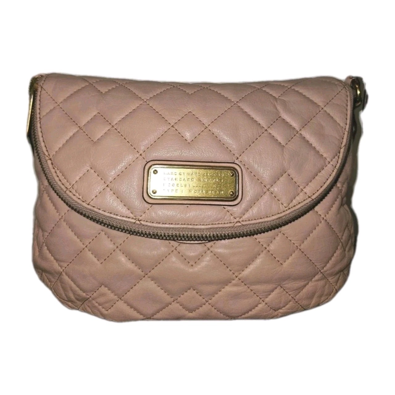 Marc By Marc Jacobs Natasha Q Pink Quilted Crossbody Shoulder Bag-GUC!