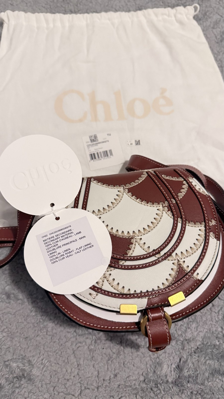 Chloé – MARCIE SMALL SADDLE BAG – Sepia Brown Women’s Bag
