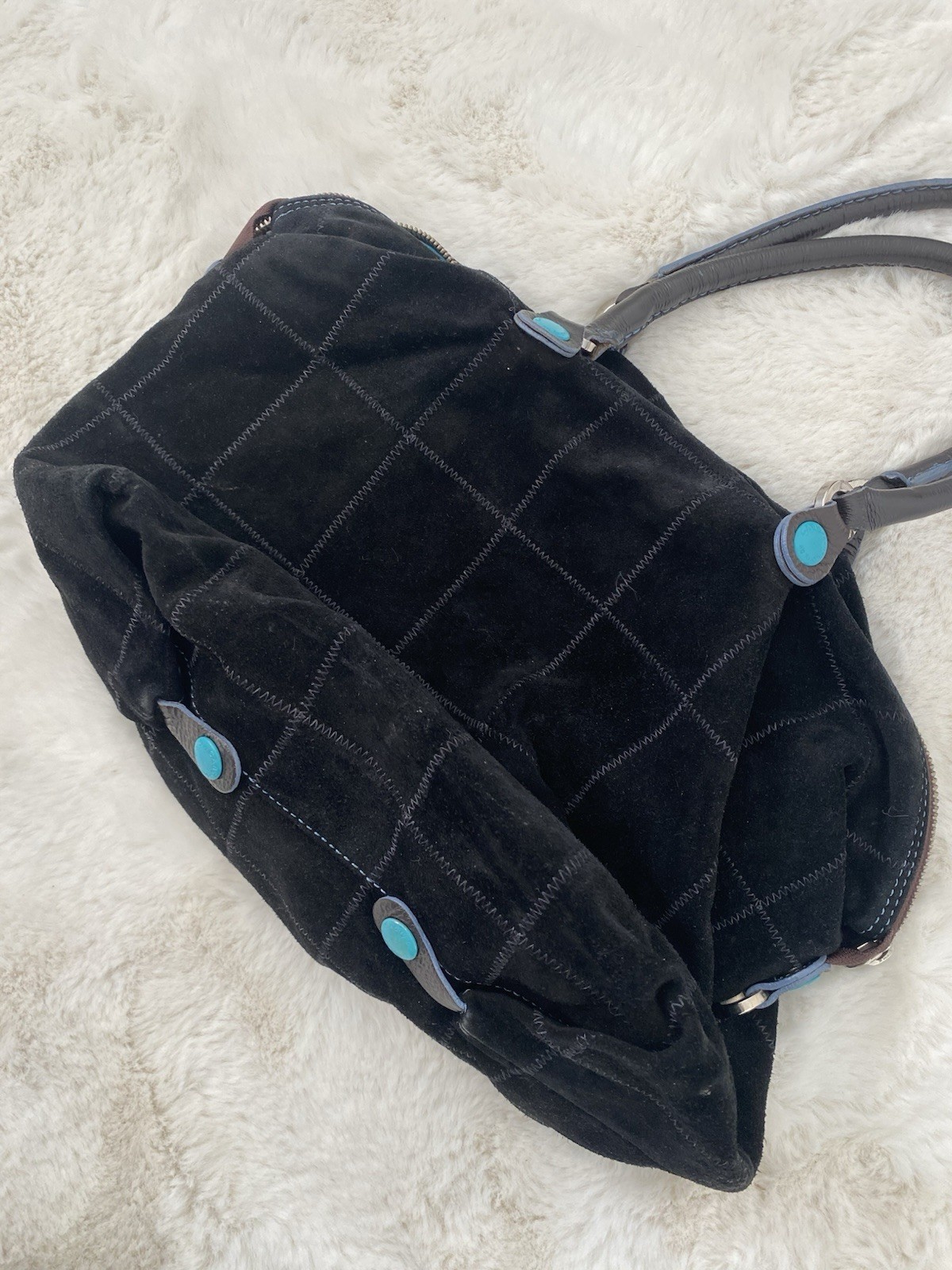 Gabs Handbag Italy Piatta leather patchwork (missing crossbody strap)