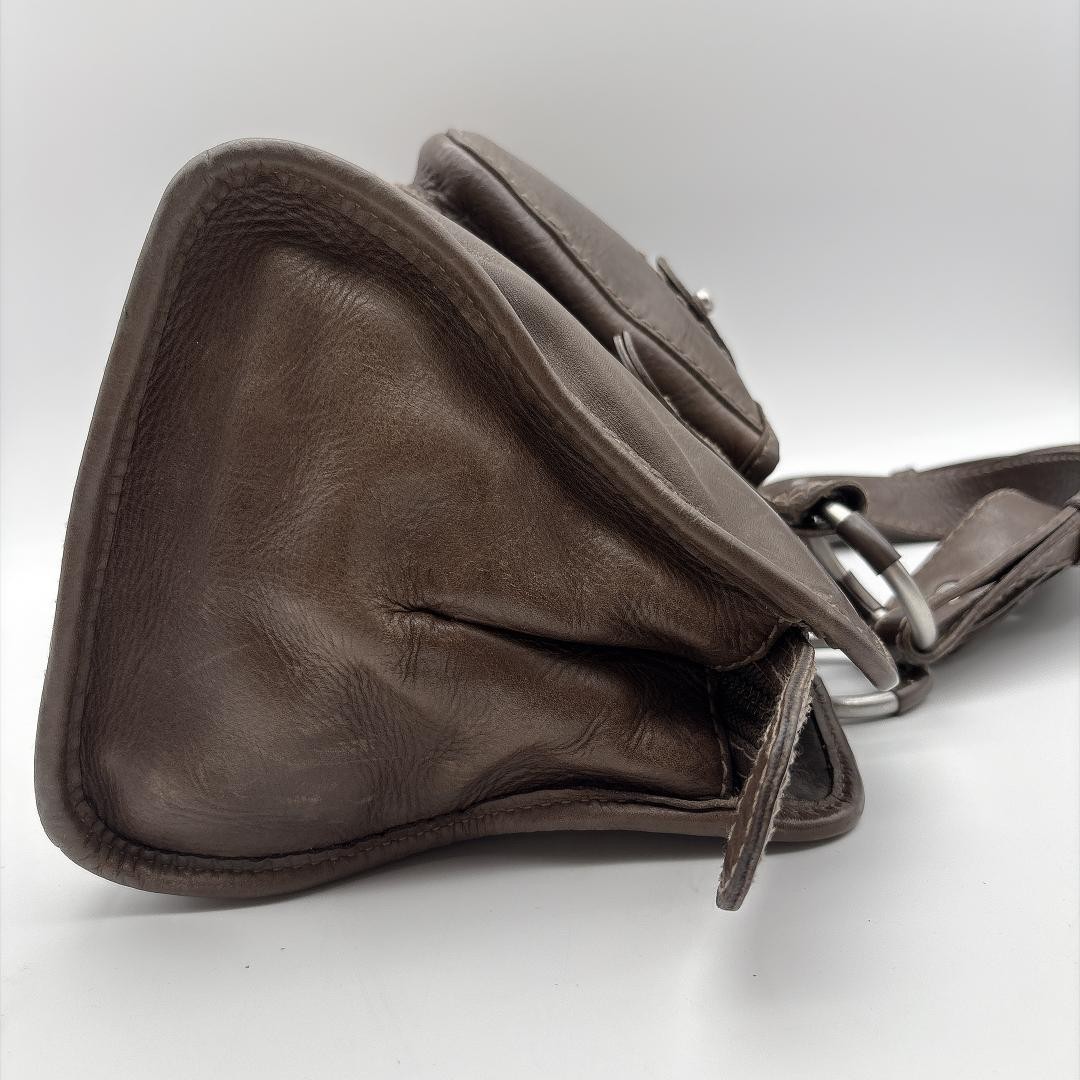 Ruehl No.925 Leather Shoulder Handbag Y2K Japan Used 081611