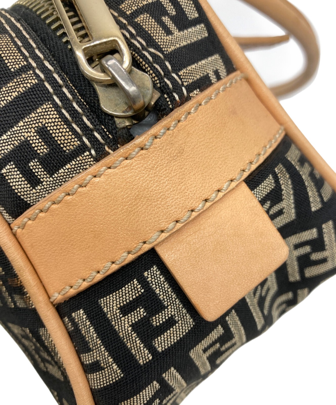 Fendi Mini 2373 8BN004 028 Black Boston Bag #TFB2967