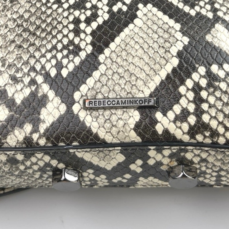 Rebecca Minkoff Avery Snake Print Leather Chain Strap Shoulder Crossbody Bag