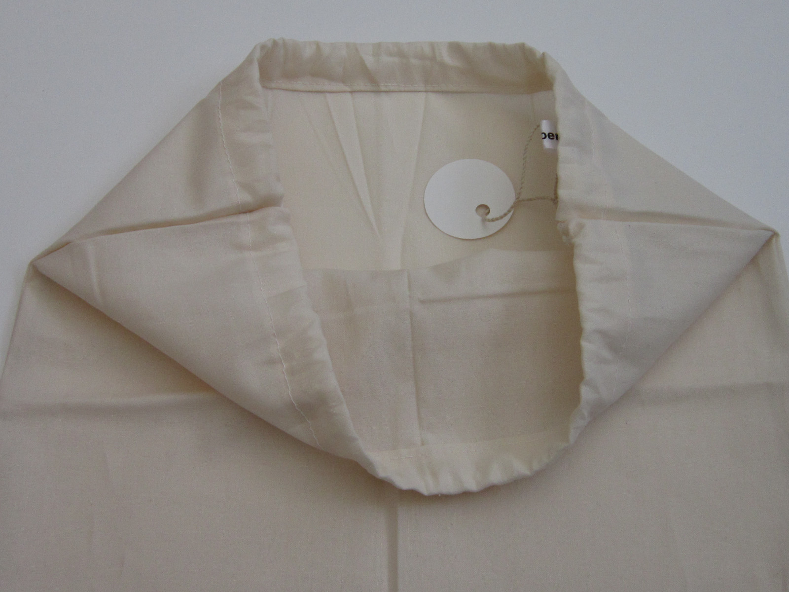 Natural White 100% Cotton DustBag for Handbag Purse Shoe bag Travel Pick String