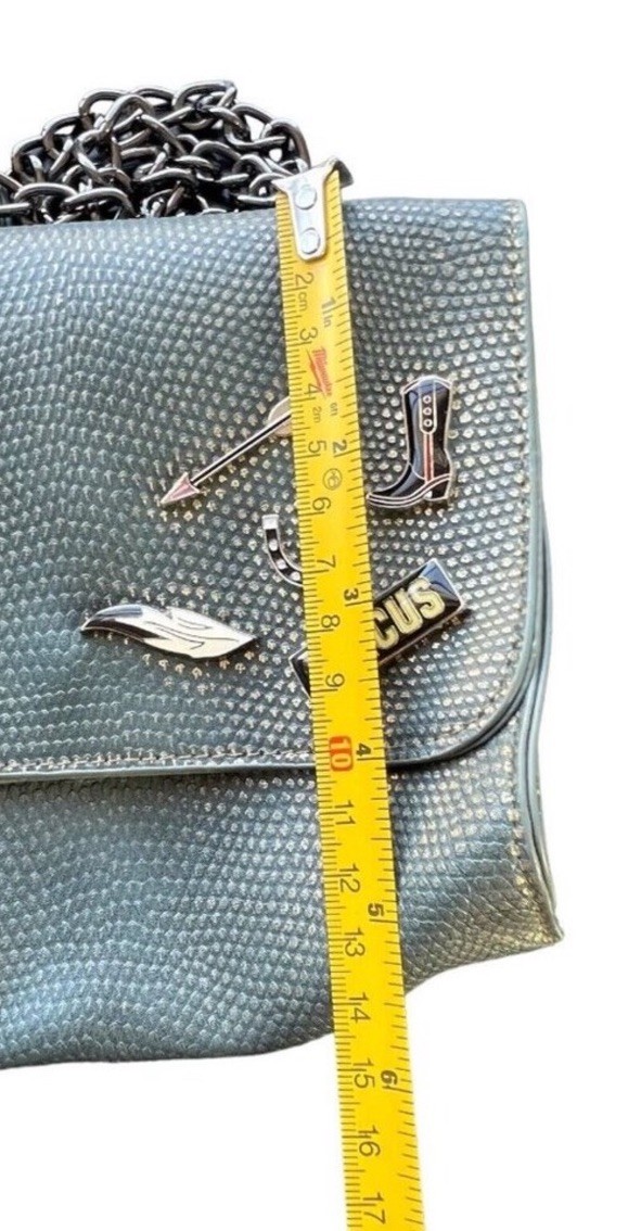 Crossbody Purse Circus by Sam Edelman green with shimmering green scales texture