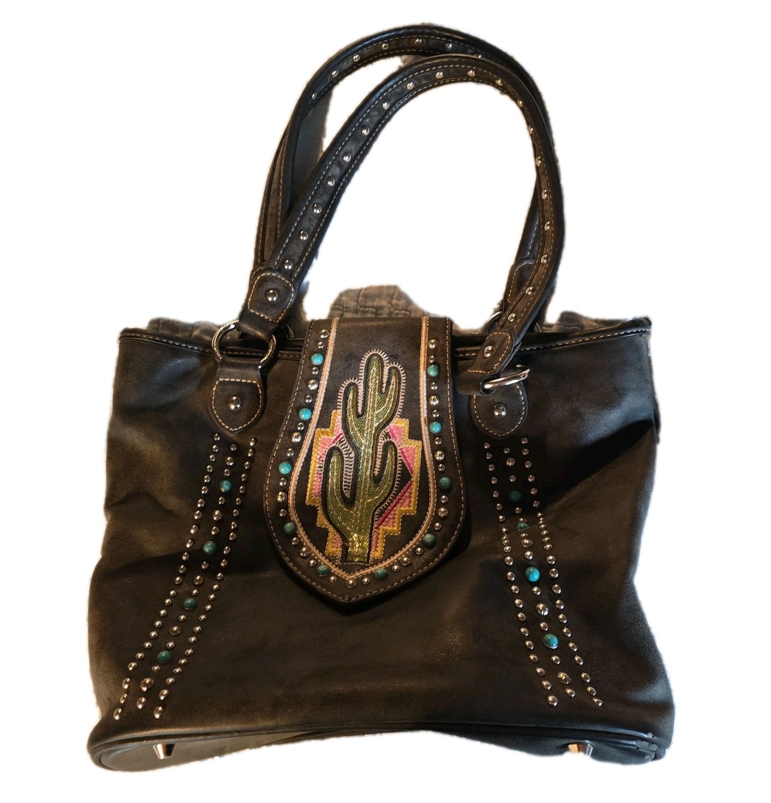 American Bling Western Cactus Style Conceal & Carry Shoulder Bag. 4