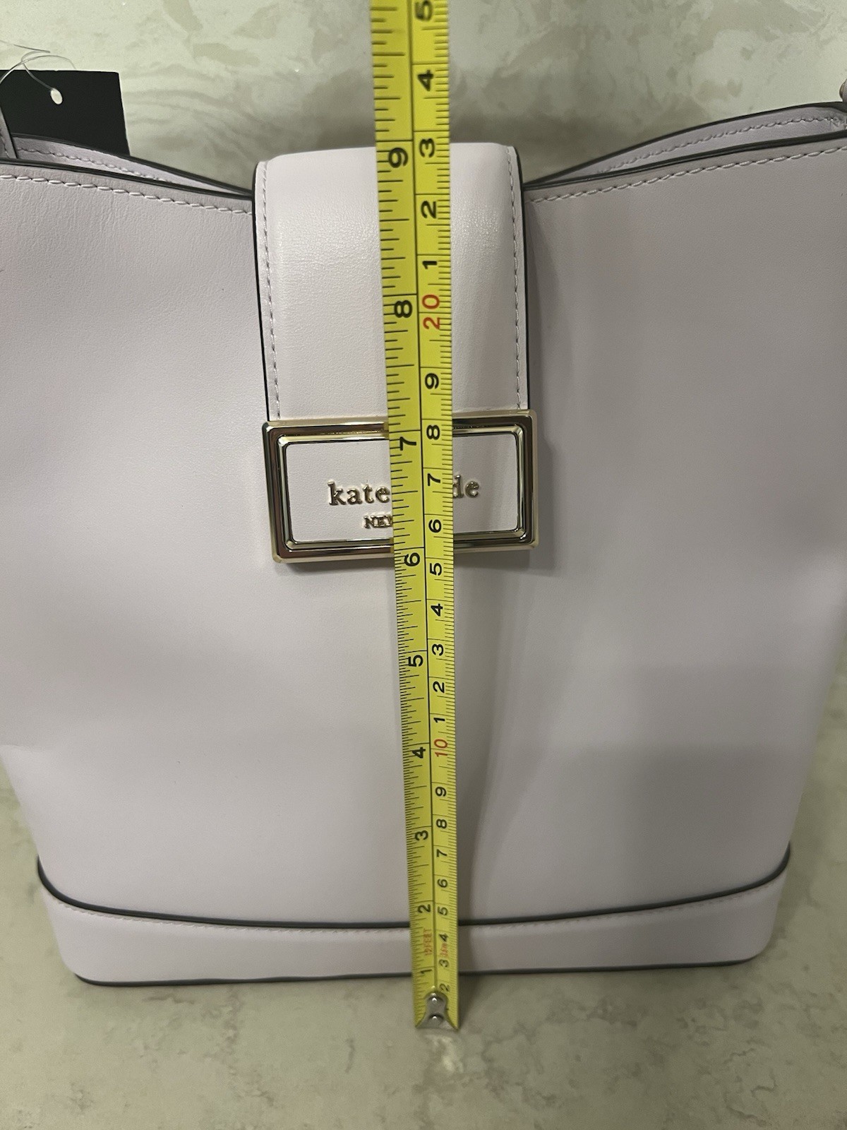 Kate Spade Reegan Smooth Leather Buckle In Pale Ameth NWT