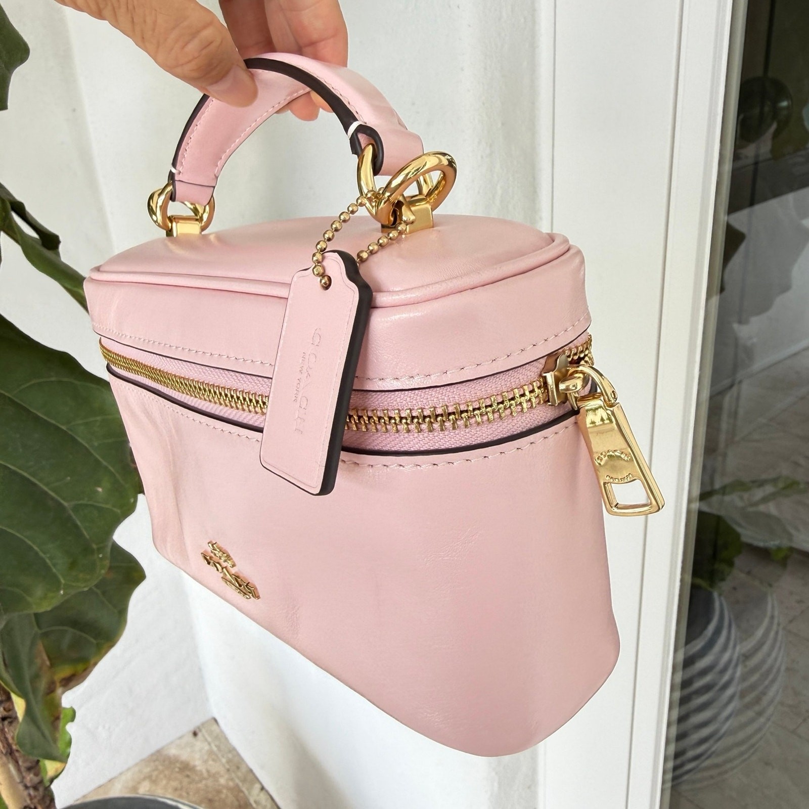 NWT‼️ Coach Rainer Crossbody Bag 18 CEO24 Gold/Soft Pink