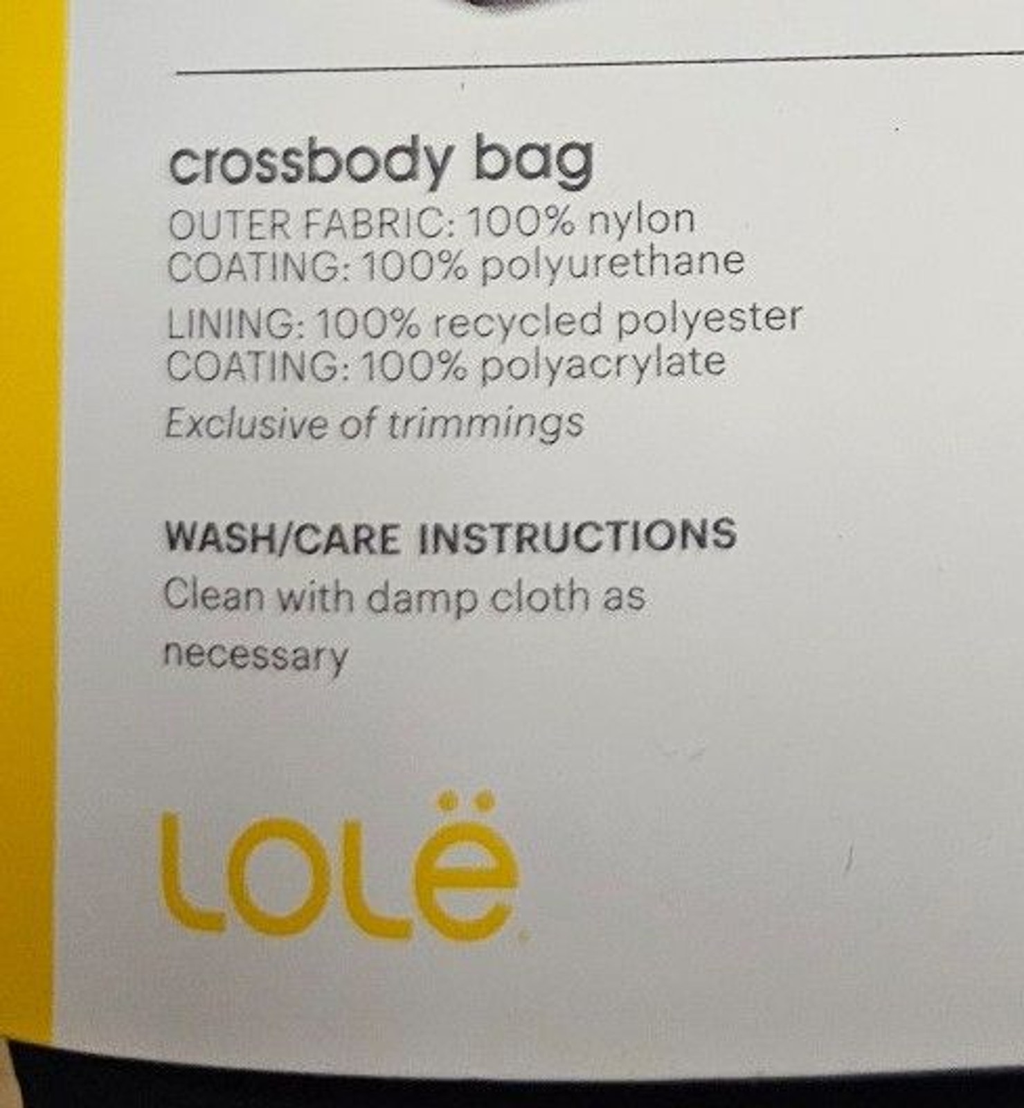Lole Crossbody Bag Flap Magnetic Closure Lolë NEW