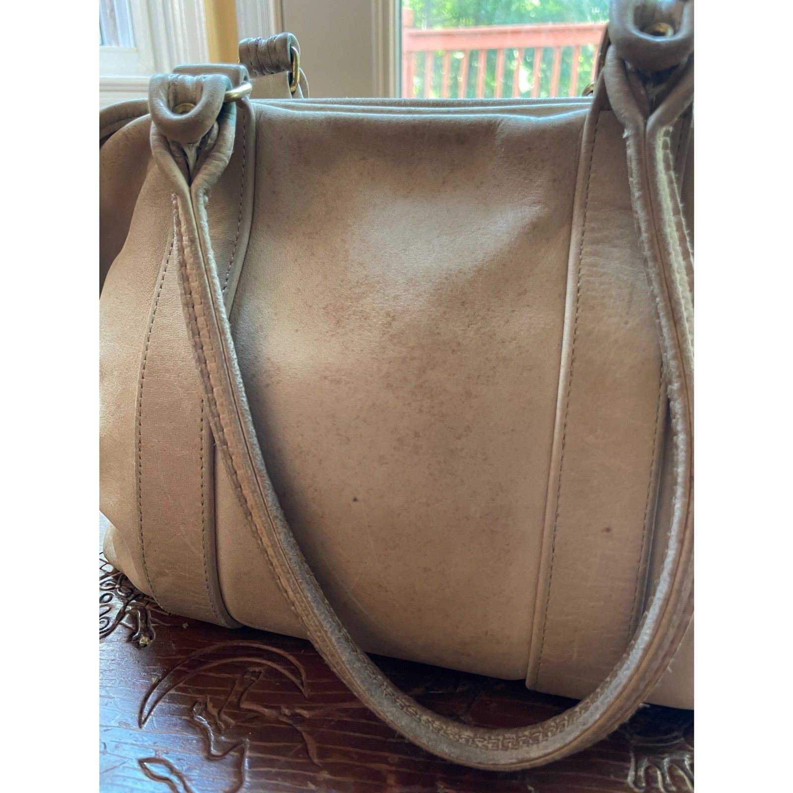 Vintage Coach Soft Satchel 9311 Tan Glove Leather USA classic Shoulder Purse