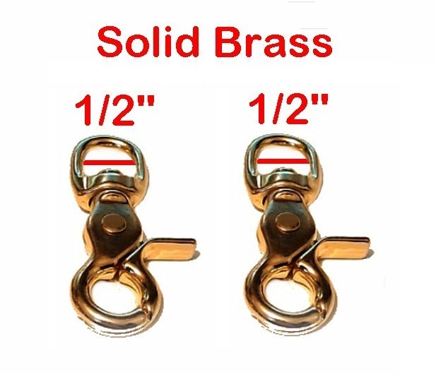 Coach Handbag Purse Part (2) Round Swivel Snap Replacement Solid Brass OLD STYLE