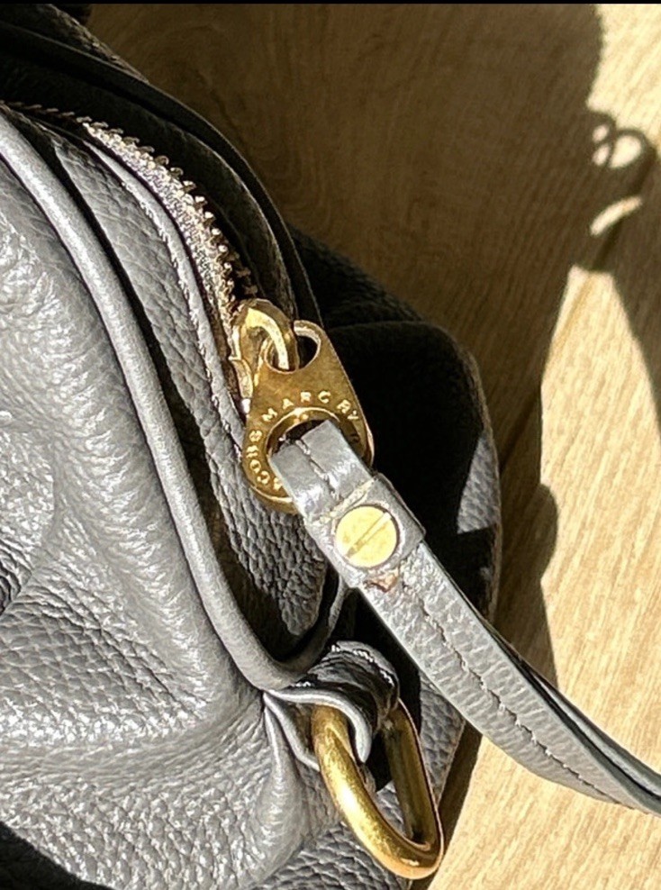 MARC By Marc Jacobs ‘Classic Q- Baby Groovee’ Gunmetal Satchel Handbag