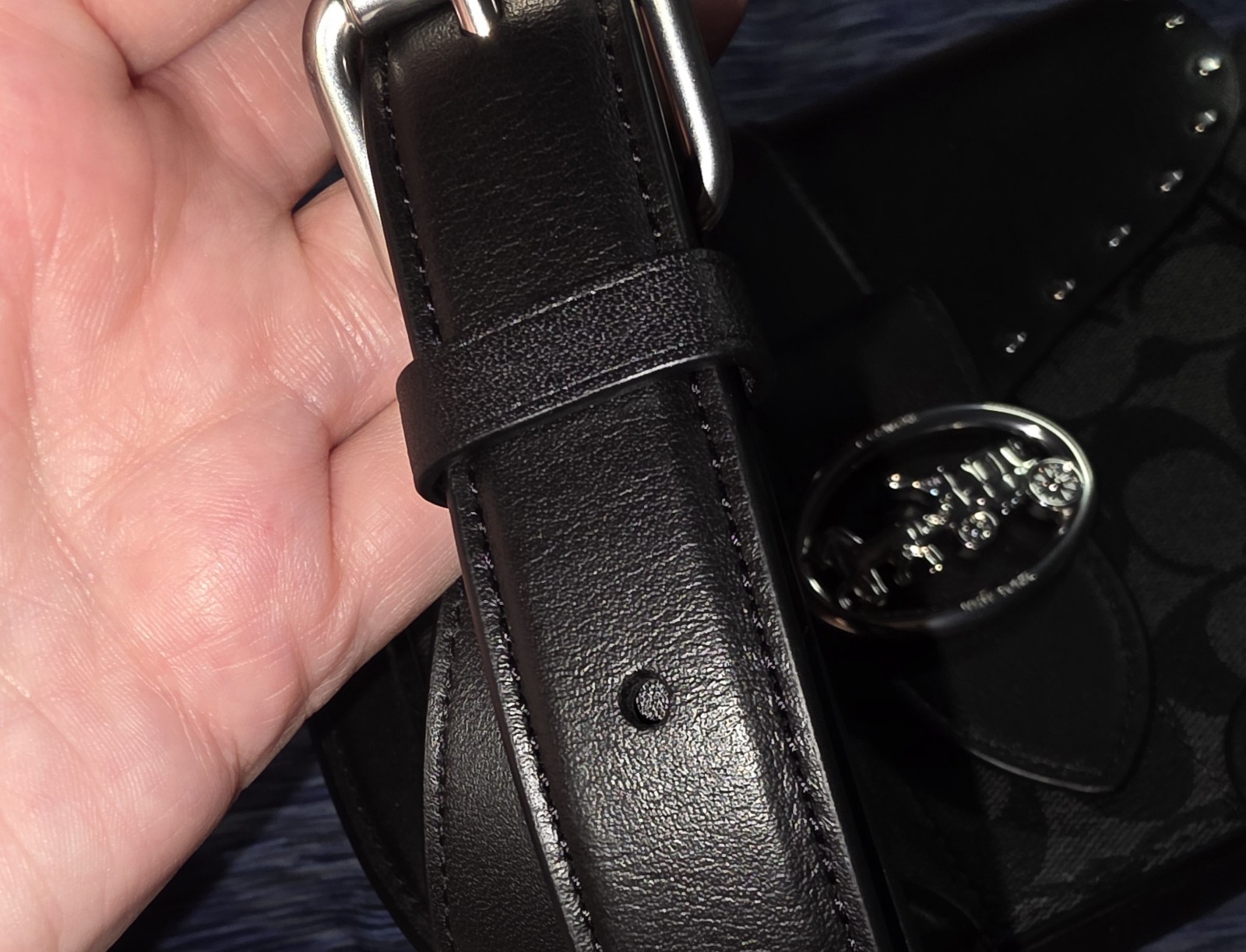 NWOT!! Coach Black Saddle Crossbody Bag