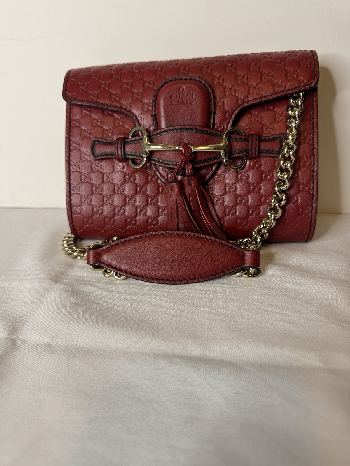 Gucci Medium Guccissima Emily Shoulder Bag (Brown, Medium)