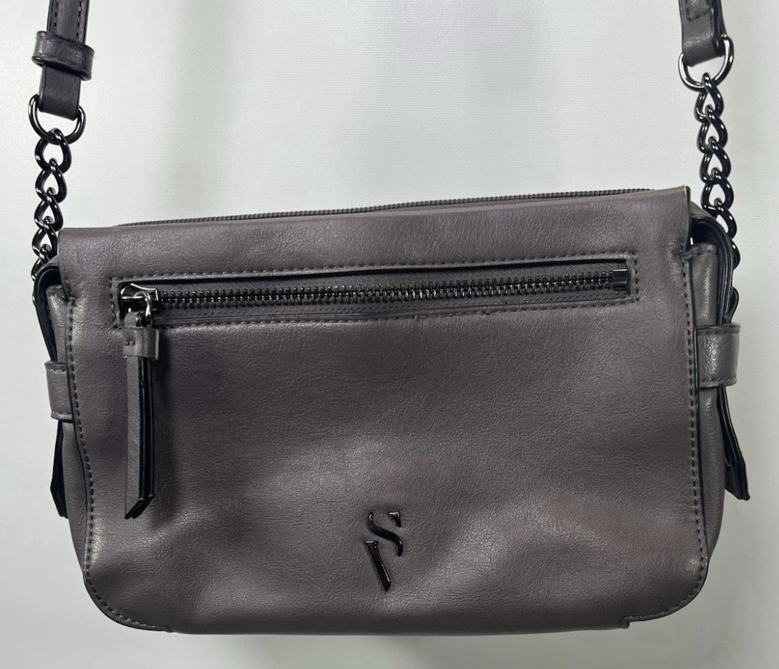 Simply Vera Vera Wang Moon Rock Crossbody Bag Purple-ish Gray-ish Very Pretty