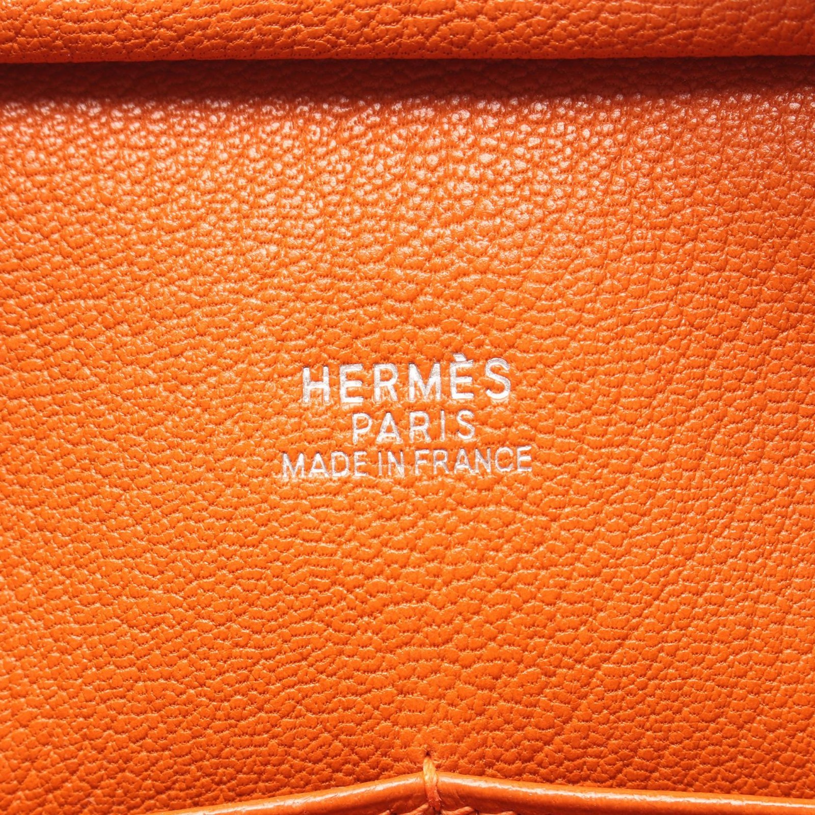 Hermes Plume 28 Handbag Tote Bag Veau Epsom Leather Orange H Stamp W11xH7.9in 99