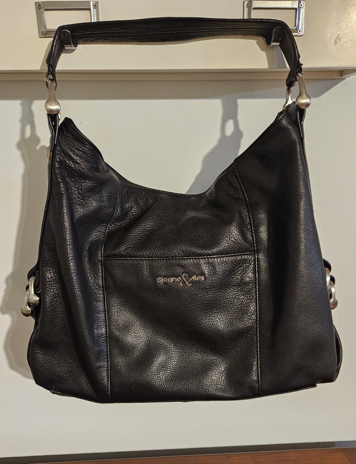 Sloane & Alex Genuine Leather Shoulder Purse