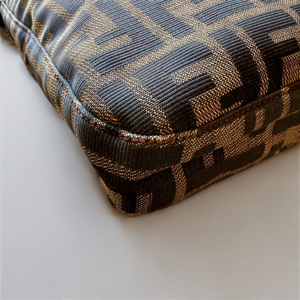 Fendi Zucca FF Pattern One Shoulder Canvas Bag