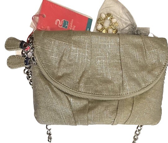 New Lindsay Phillips Women’s Convertible Handbag Coral Gables 5-in-1