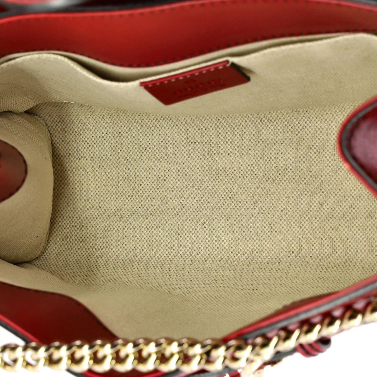Gucci Emily Chain Flap Shoulder Bag Guccissima Leather Small