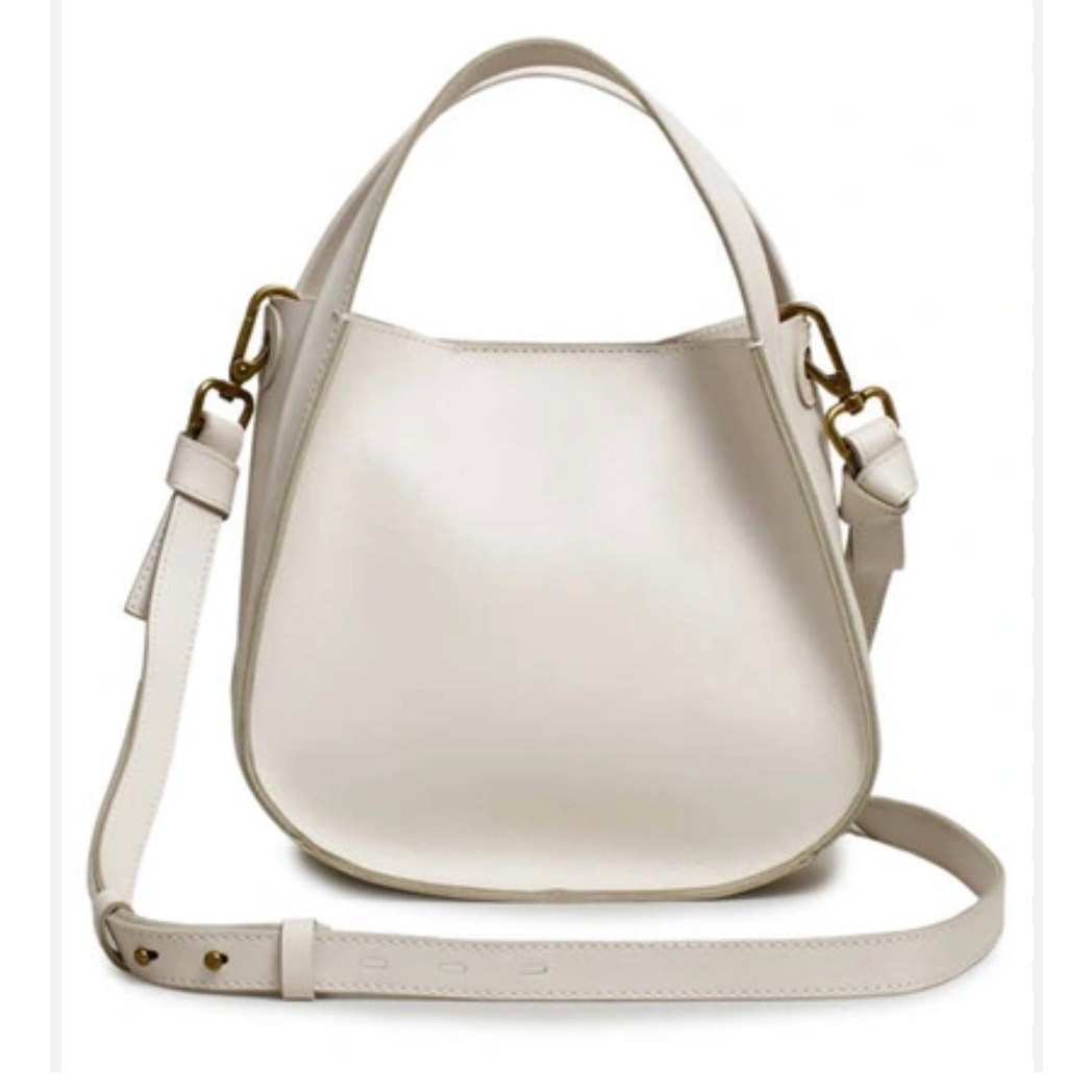 Madewell Women’s The Sydney Crossbody Bag In White Vapor One Size NWT