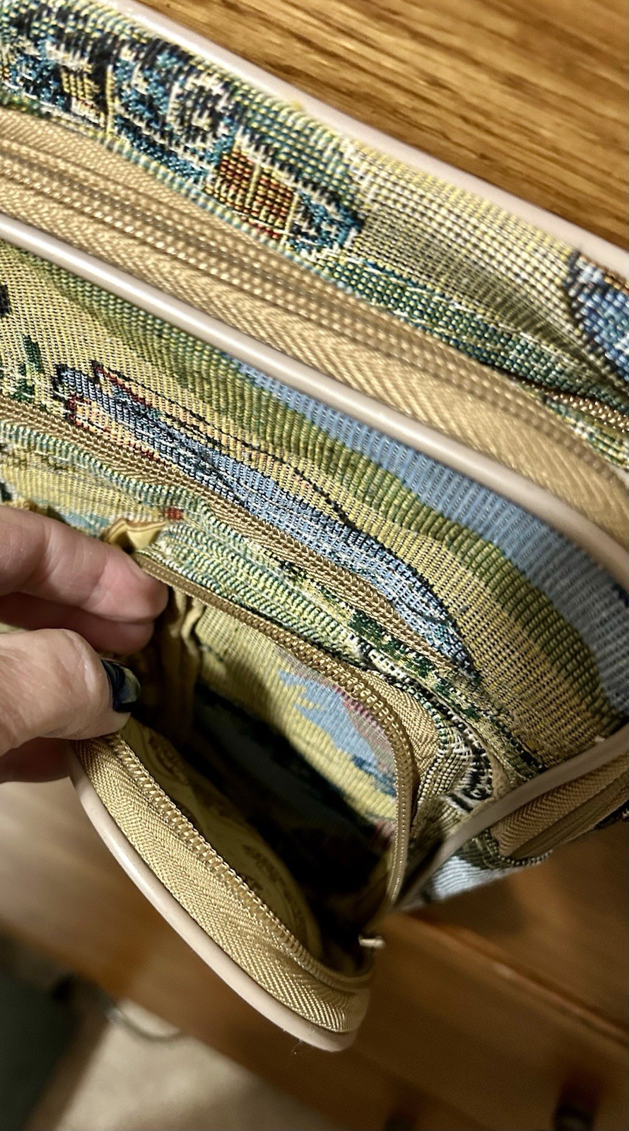 Vintage Karriage-Mate Route 66 Tapestry Crossbody Camera Bag Belt Pouch Chicago