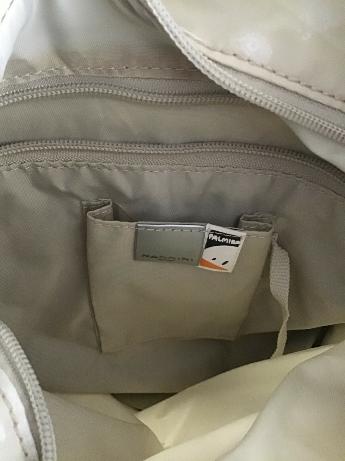 NANNINI PALMIRO shoulder bag document holder objects beige measures 27×34