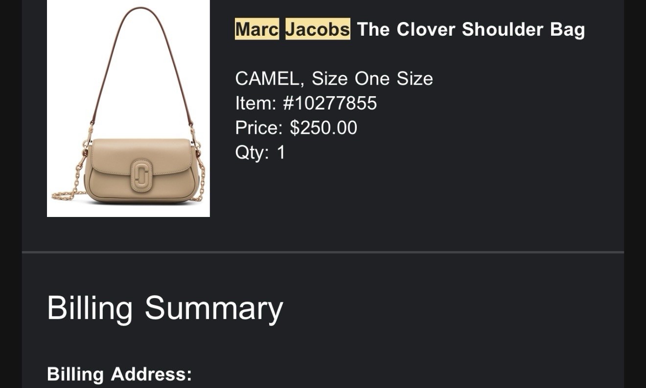 Marc Jacobs the Clover Shoulder Bag Camel