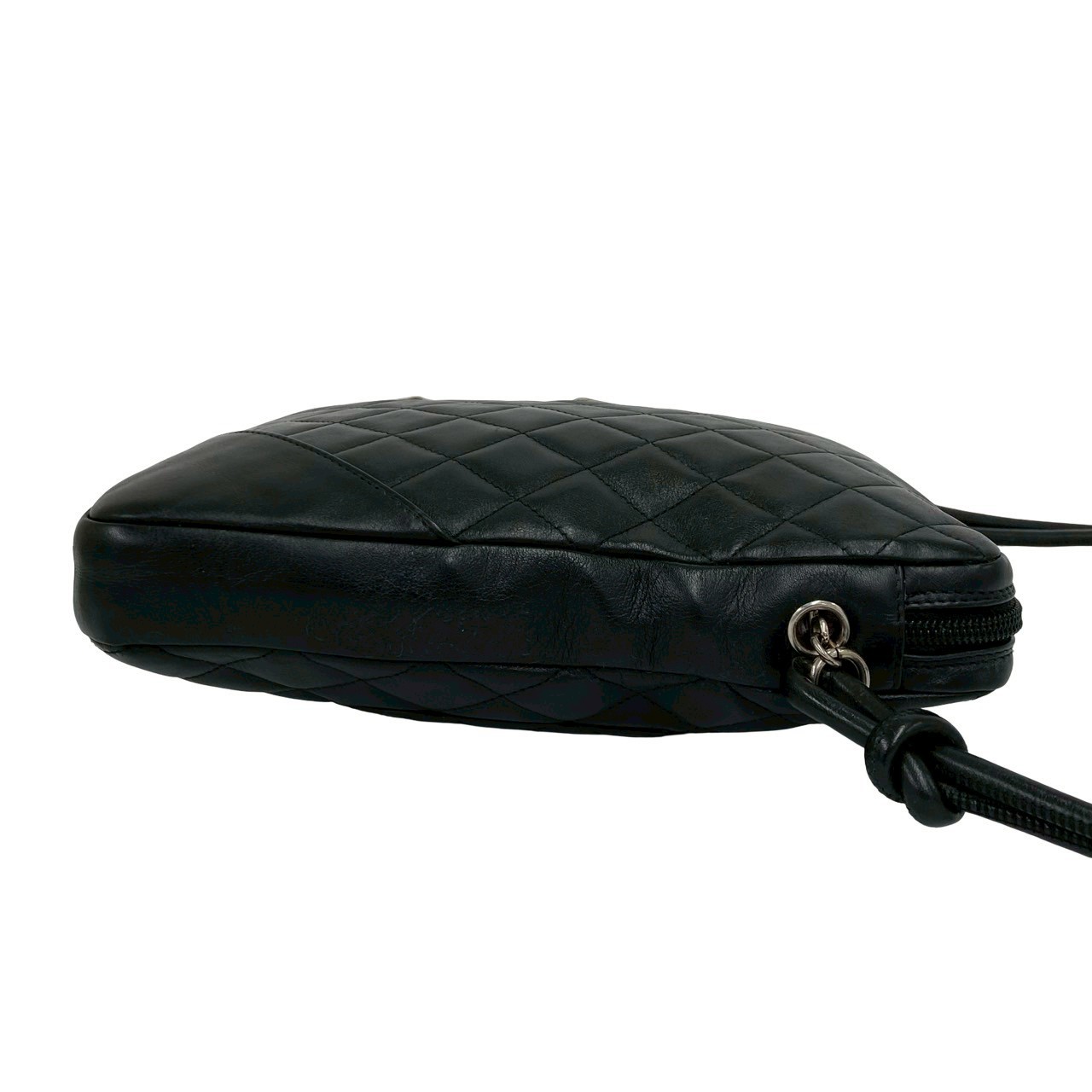 CHANEL Cambon line COCO Mark Shoulder Bag leather black 24808
