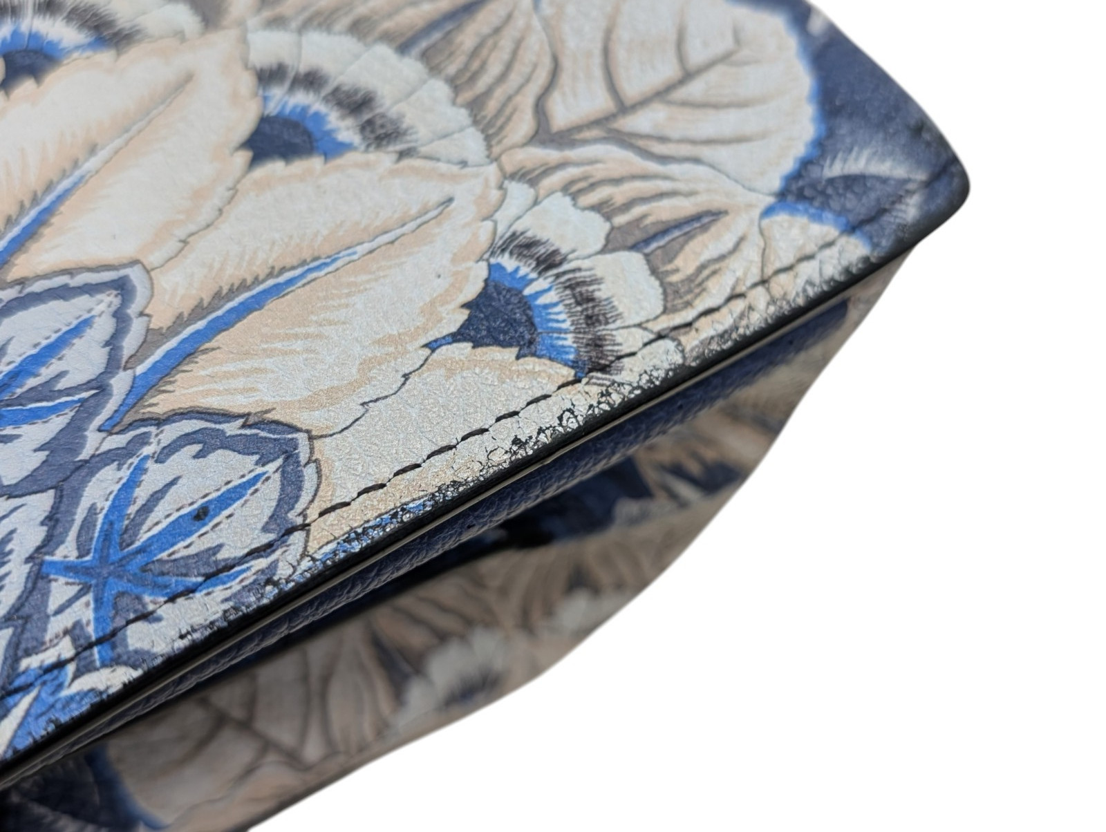 Salvatore Ferragamo Margot Shoulder Hand Bag Floral Print Leather