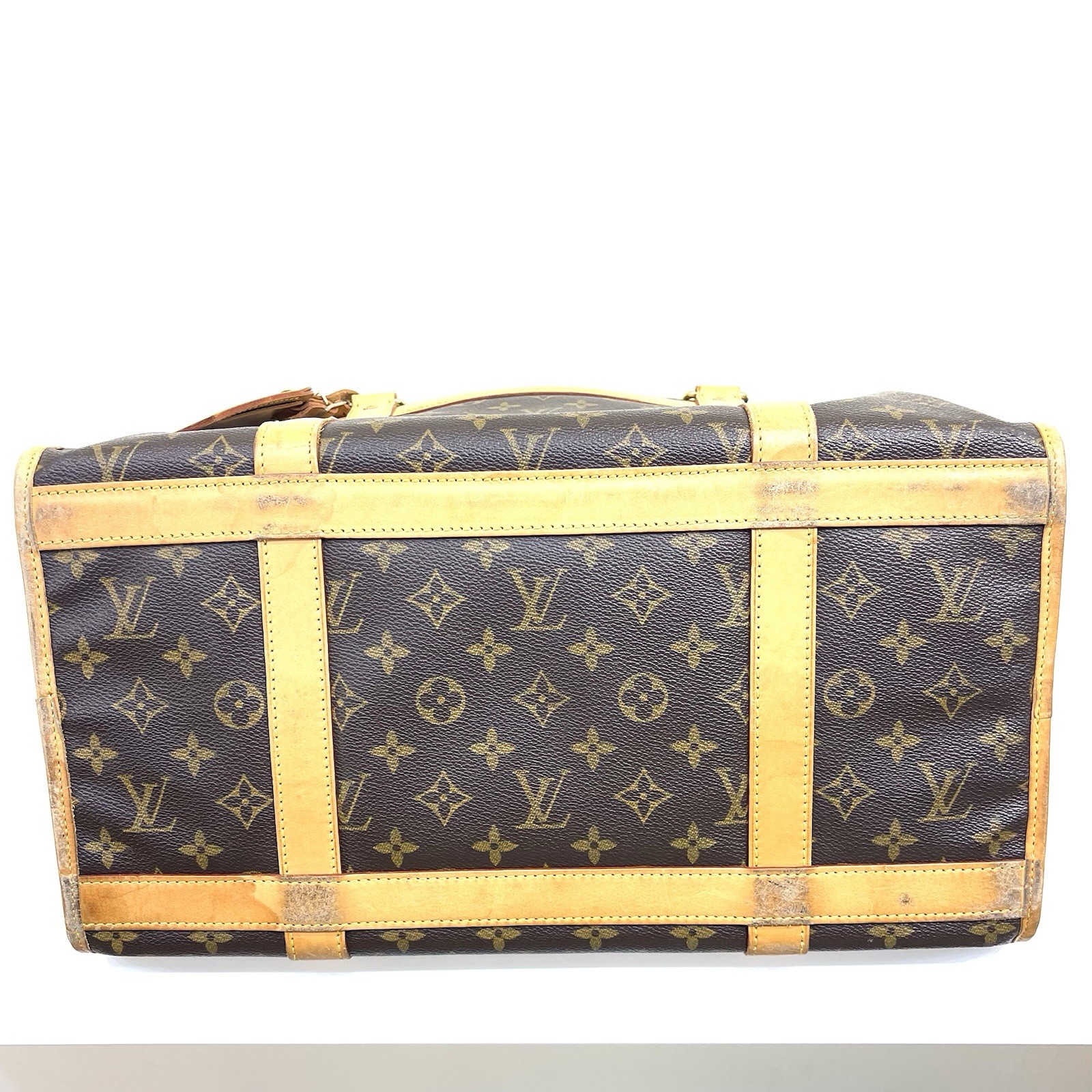 Authentic Louis Vuitton Monogram Sac Chien 40 Pet Carrier Dog Carry