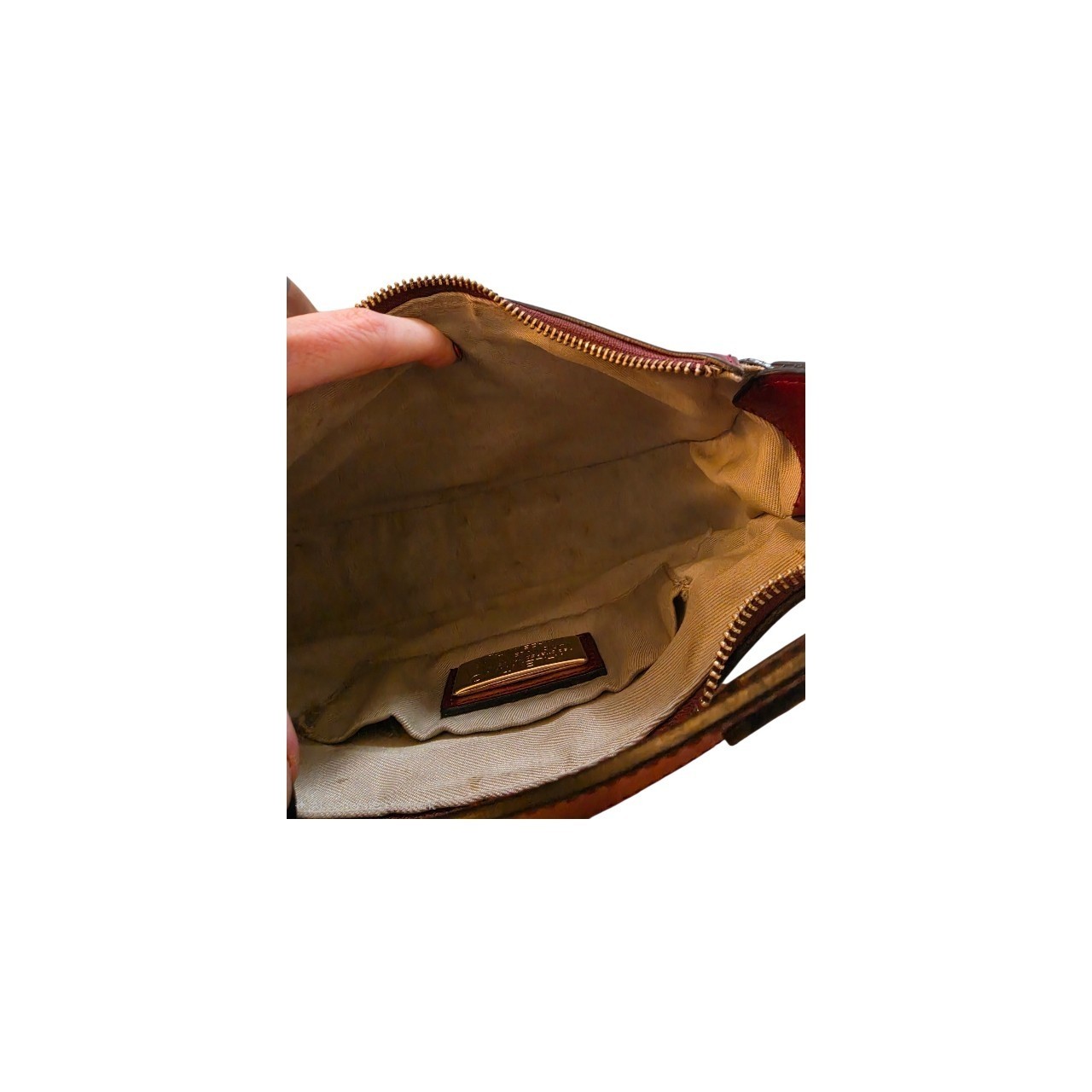 Valentino burgundy saddle bag