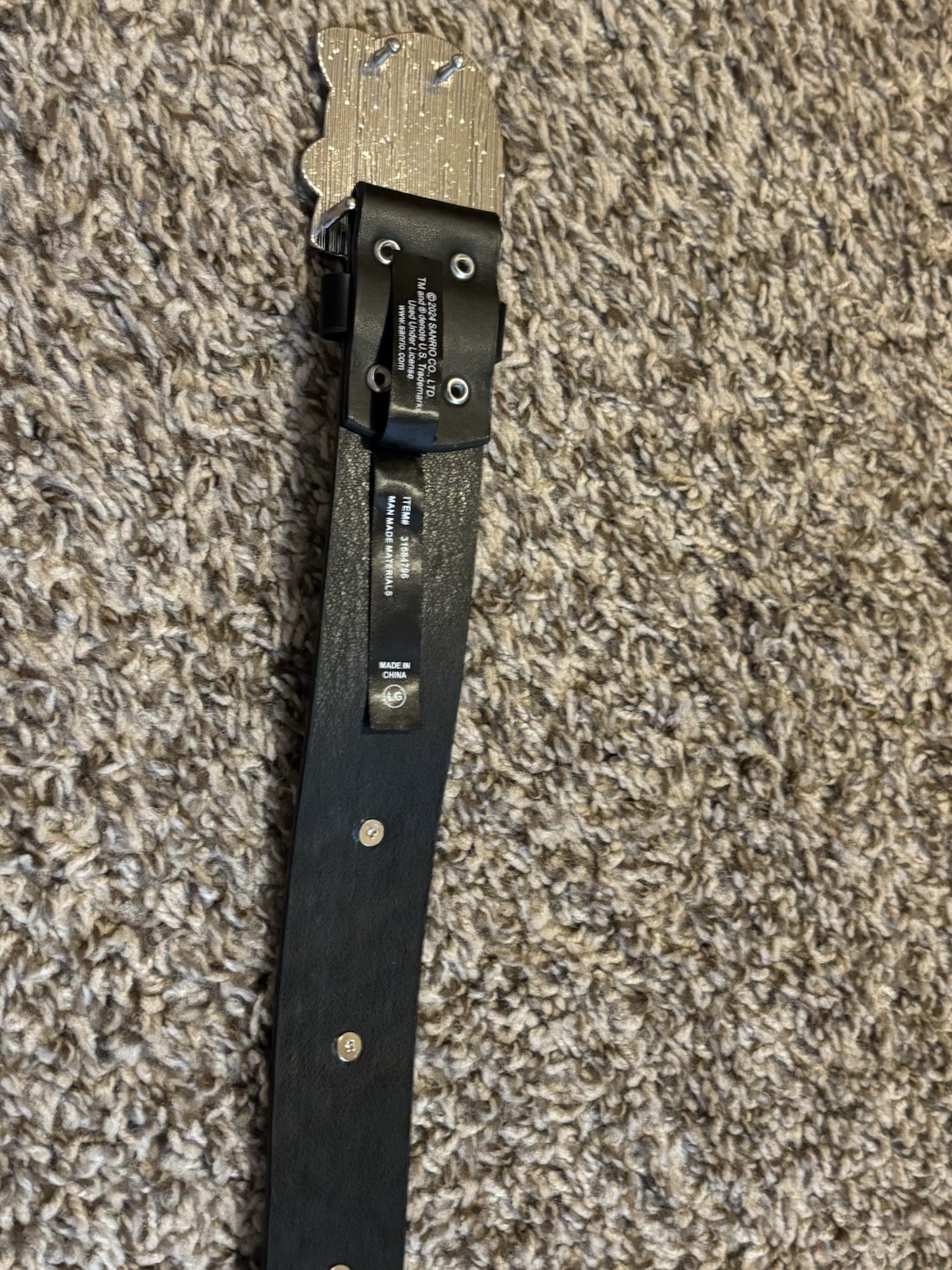 Sanrio Hello Kitty Black Studded Belt
