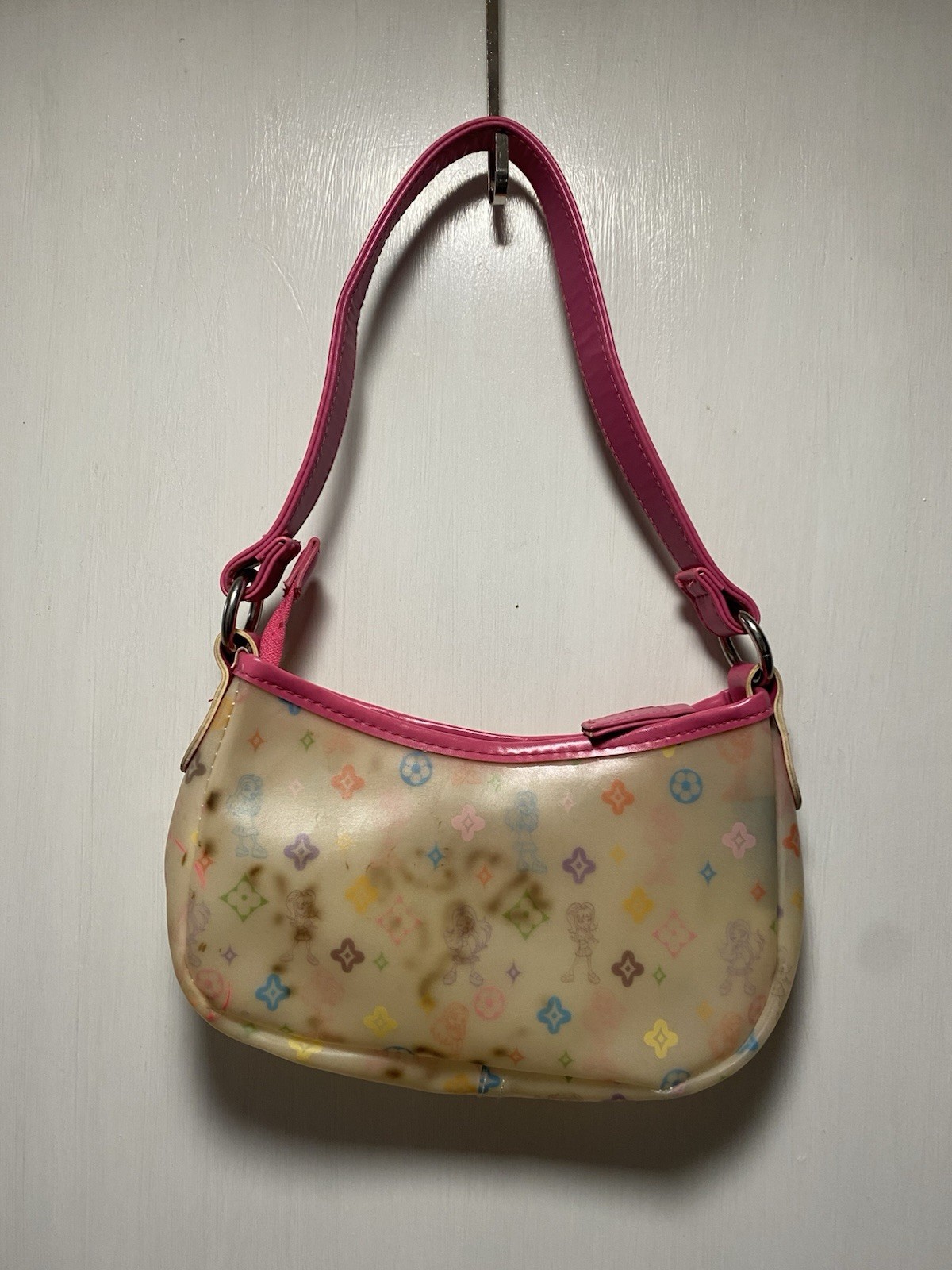Vintage Bratz Y2K Vinyl Jelly Bag 2004 Handbag Black Monogram