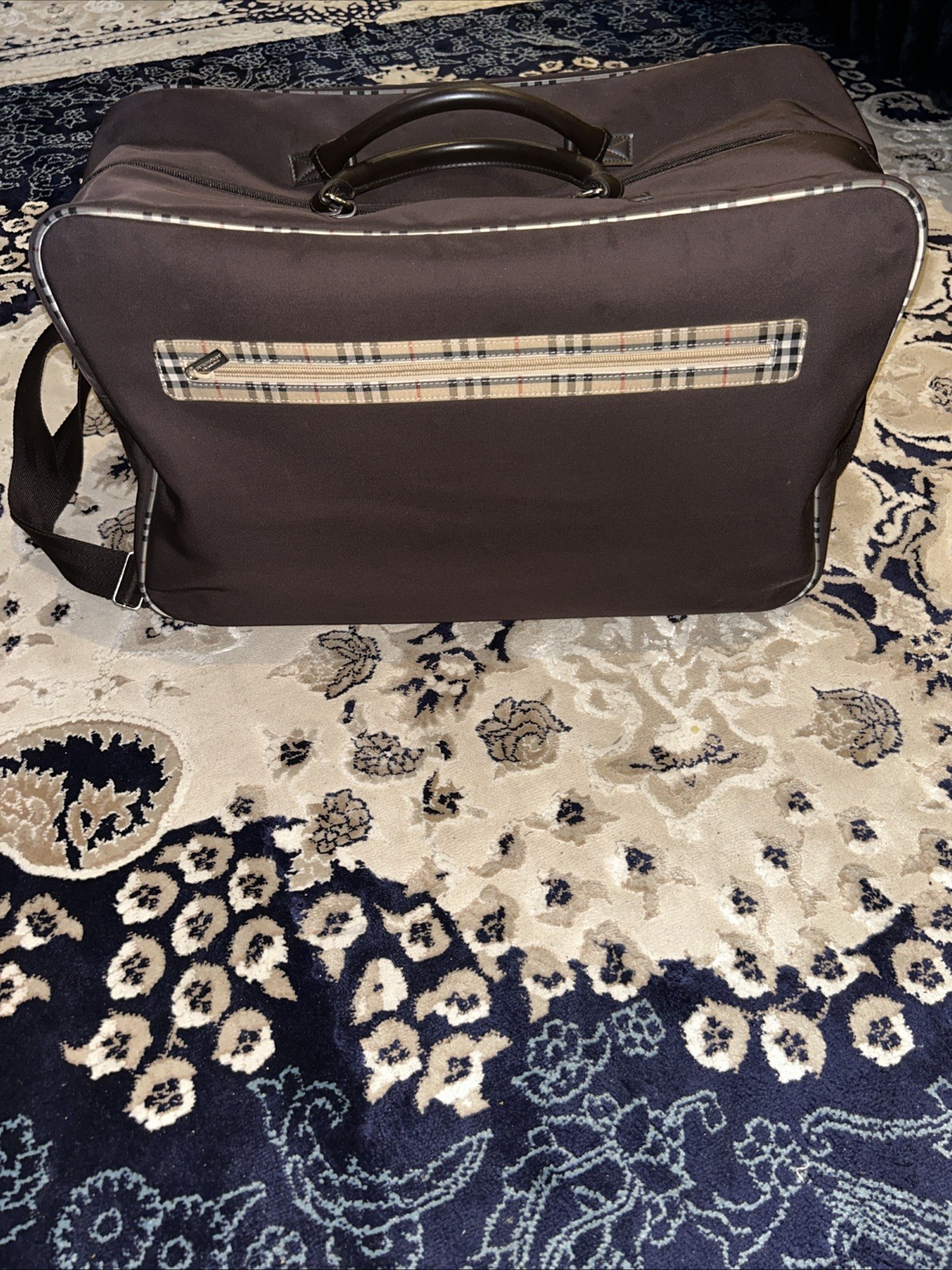 Burberry Bag vintage luggage Travel Bag Brown Burberry Fragrance Duffle Large