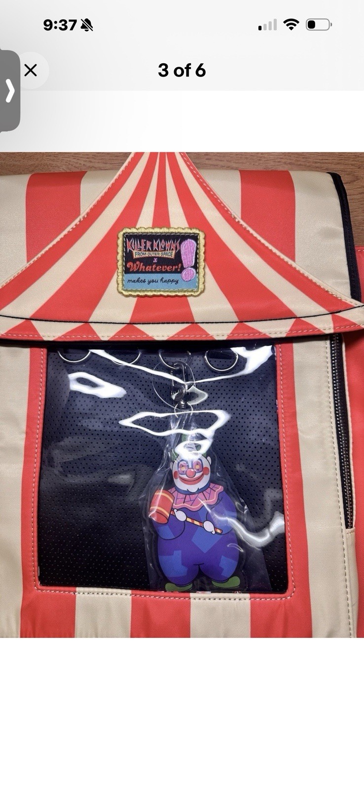 KILLER KLOWNS Outer Space Whatever Makes You Happy Crossbody Big Top Tent Bag
