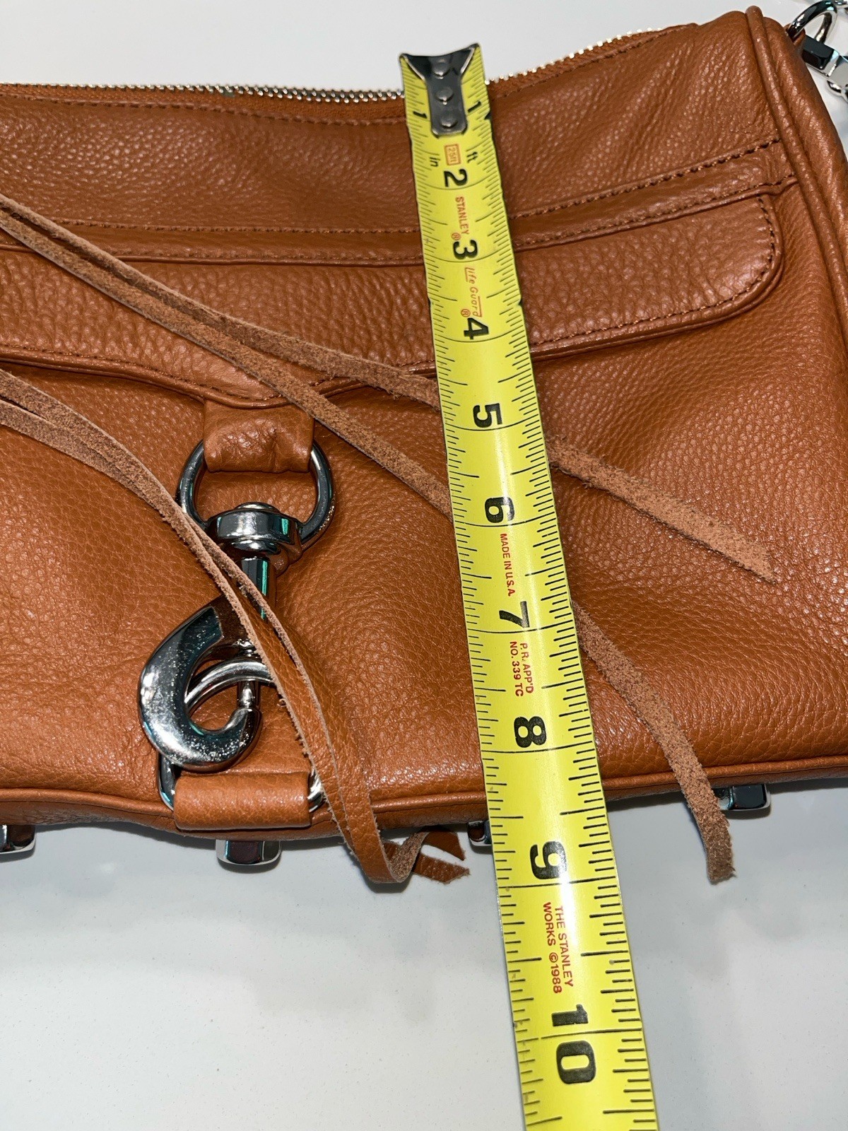 Rebecca Minkoff…Mac Crossbody Handbag… Brown Cognac…Silver Hardware… EUC