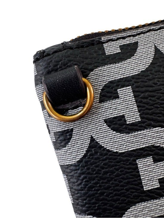 NWT Sam Edelman Heritage Signature Multi Crossbody Bag Black Logo Pouch