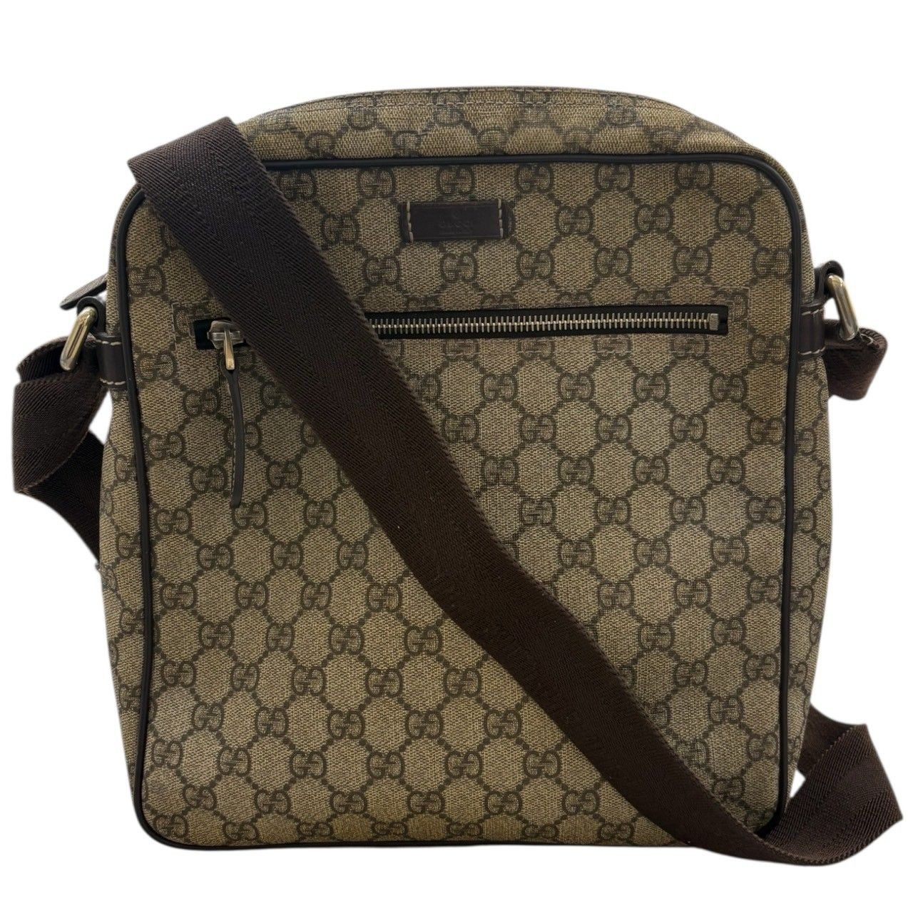 GUCCI GG Supreme Canvas Shoulder Bag Women’s 10.2in x 11.4in x 2.8in