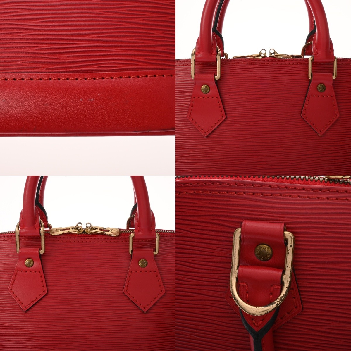 Louis Vuitton Alma M5214E Handbag Epi LeatherLeather Red #WB5631