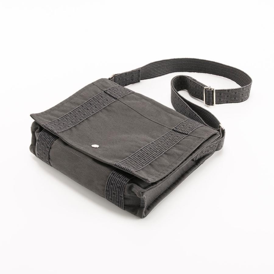 Hermes Shoulder Bag Herline Bassas PM Canvas Gray Width 11.8in Height 9.1in 99