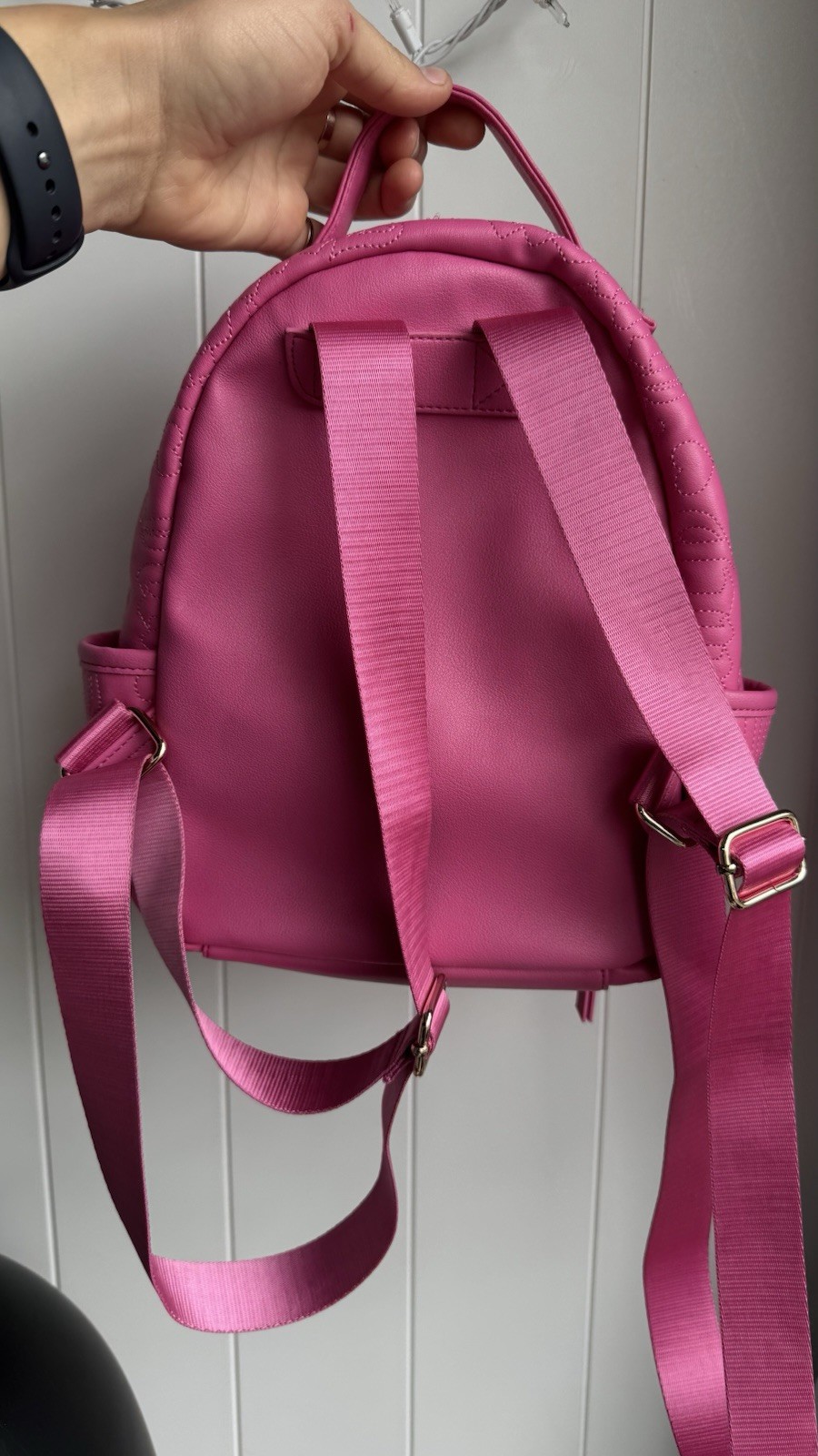 Juicy Couture Small Backpack Purse Pink Embroidered Design